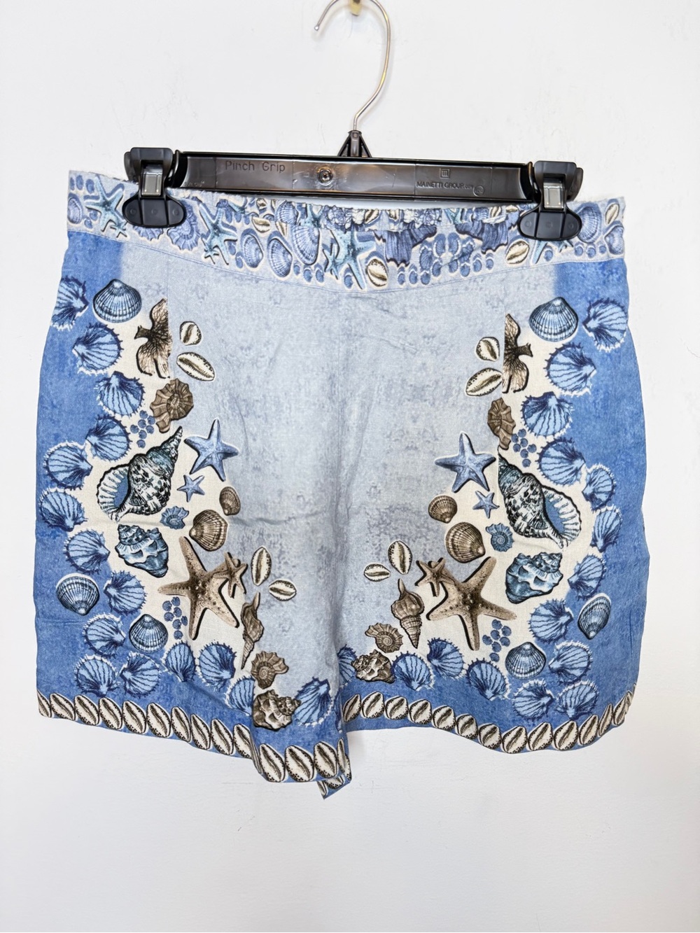 Anthro Ranna Gill Linen Blend Seashell Shorts M - Picture 2 of 8